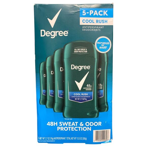 Degree Men Dry Protection Antiperspirant, Cool Rush, 2.7 oz, 5 pk - Picture 1 of 1